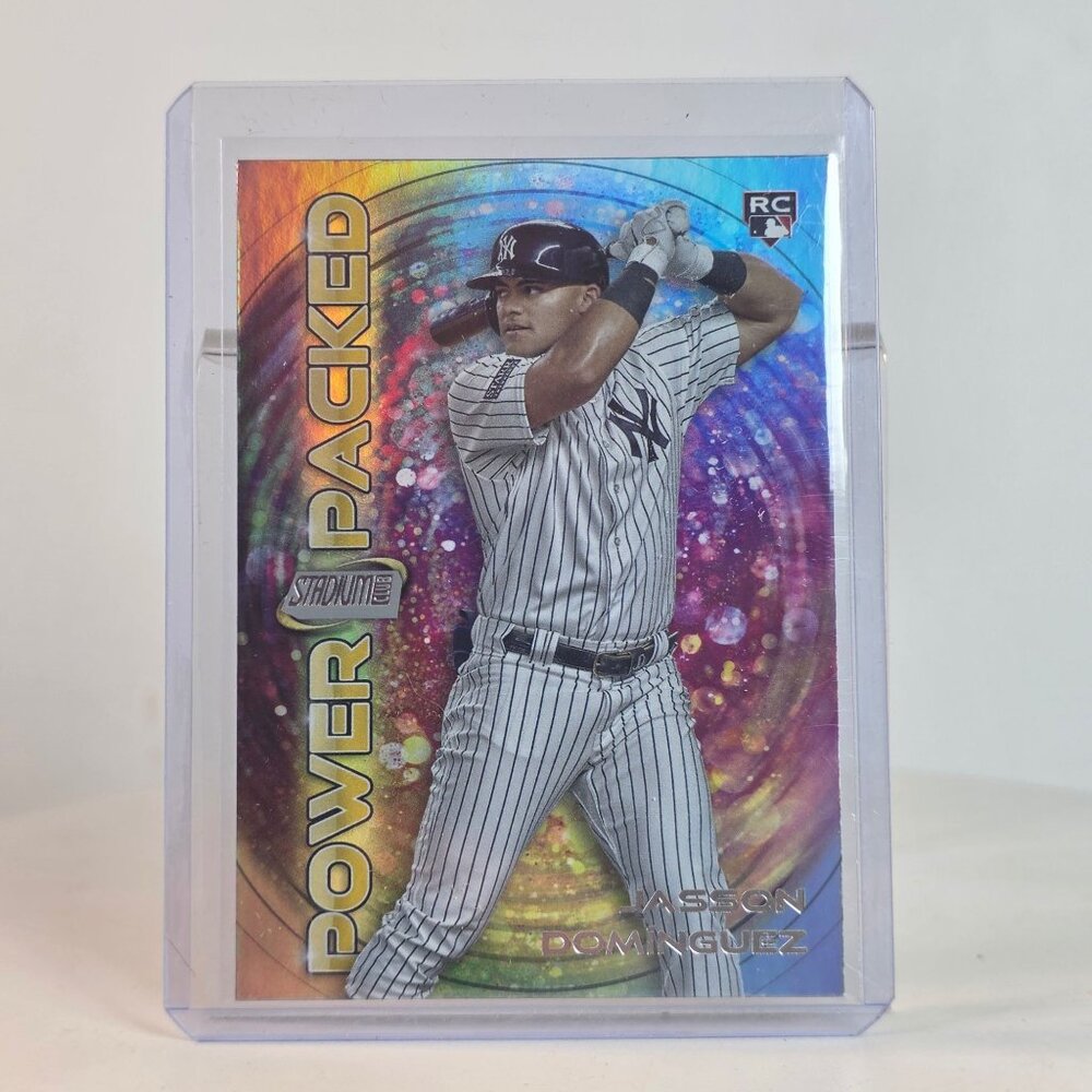 2023 Topps Stadium Club Chrome Jasson Dominguez Power Packed Rookie Card RC NY Y
